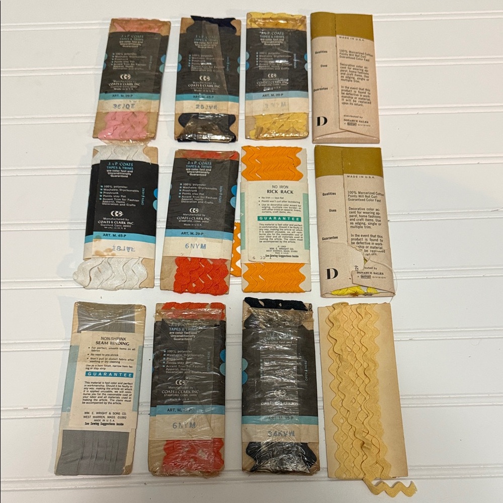Assorted Rick Rack and Seam Binding Collection - Picture 3 of 4
